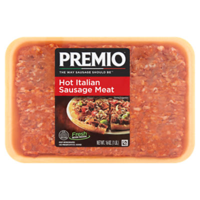 Premio Hot Italian Sausage Meat, 16 oz