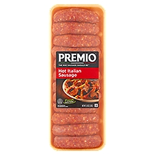 Premio Sausage, Hot Italian, 32 Ounce