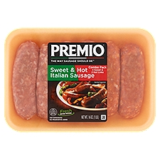 Premio Sweet & Hot Italian Sausage Combo Pack, 6 count, 16 oz