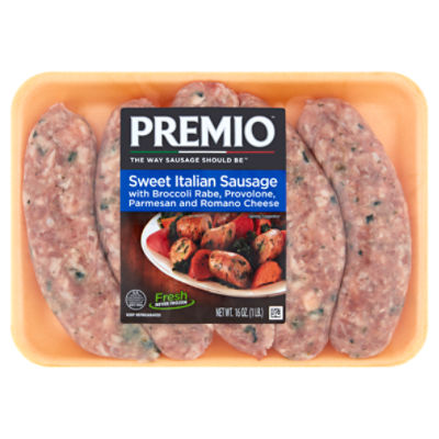 Premio Sweet Italian Sausage, 16 oz