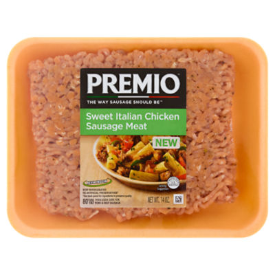 Premio Sweet Italian Chicken Sausage Meat, 14 oz