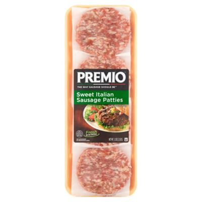 Premio Sweet Italian Sausage Patties, 32 oz