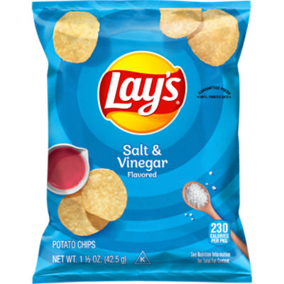 Lay's Potato Chips Salt & Vinegar Flavored 1 1/2 Oz