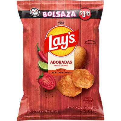 Lay's Potato Chips Adobadas Flavored 7 Oz