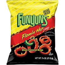 Funyuns Flamin' Hot, Onion Flavored Rings, 0.75 Ounce