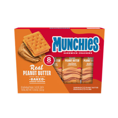 Munchies Sandwich Crackers Peanut Butter 1.42 Oz 8 Count ShopRite