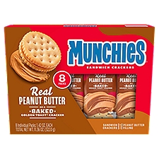 Munchies Sandwich Crackers Peanut Butter 1.42 Oz 8 Count