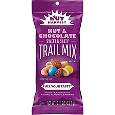 Nut Harvest Trail Mix Nut & Chocolate, Sweet & Salty, 2 1/4 Oz