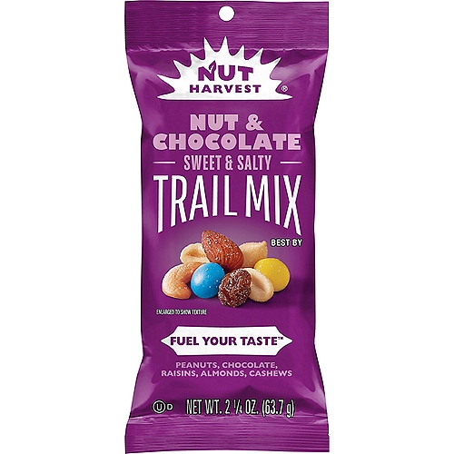 Nut Harvest Trail Mix Nut & Chocolate, Sweet & Salty, 2 1/4 Oz