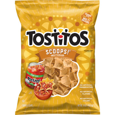 Tostitos Scoops! Tortilla Chips, Multigrain, 10 Oz
