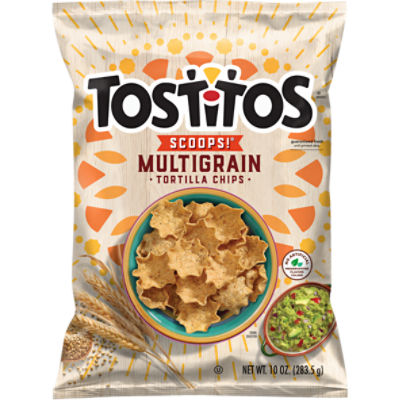 Tostitos Scoops! Tortilla Chips, Multigrain, 10 Oz