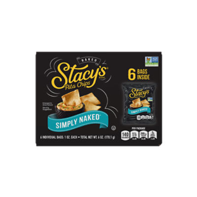 Stacy's Baked Pita Chips Simply Naked 1 Oz, 6 Count