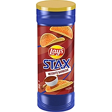 Lay's Stax Mesquite Barbecue Flavored, Potato Crisps, 5.5 Ounce