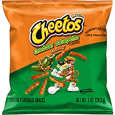 Cheetos Crunchy Cheddar Jalapeño Flavored, Cheese Flavored Snacks, 1 Ounce