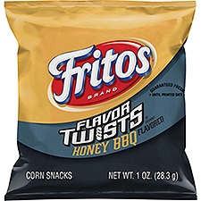 Fritos Flavor Twists Corn Snacks, Honey BBQ Flavored, 1 Oz