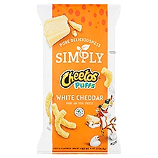 Simply Cheetos Puffs White Cheddar Cheese Flavored Snacks, 8 oz