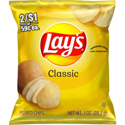 Lay's Potato Chips, Classic, 1 Oz