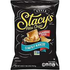 Stacy's Baked Simply Naked Pita Chips Party Size, 18 oz