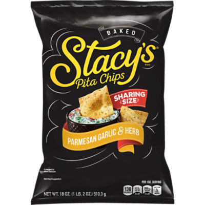 Stacy's Baked Parmesan Garlic & Herb Pita Chips Party Size, 18 oz