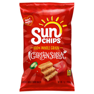 SunChips Flavored Whole Grain Snacks Garden Salsa 7 Oz