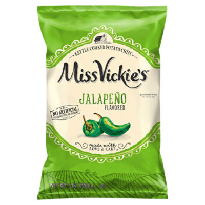 Miss Vickie's Jalapeno Flavored Kettle Cooked Potato Chips, 8 oz