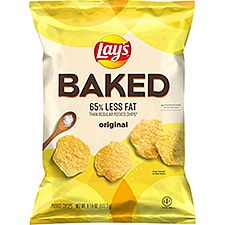 Lay's 65% Less Fat Baked Original Potato Crisps, 6 1/4 oz, 6.25 Ounce