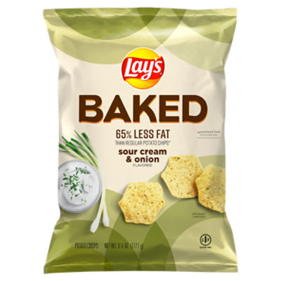 Lay's Sour Cream & Onion Flavored Baked Potato Crisps, 6 1/4 oz - Fairway