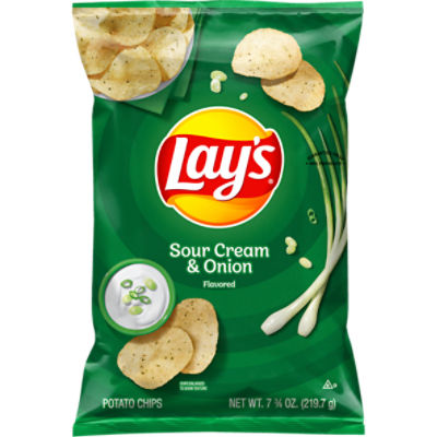 Lay's Potato Chips Sour Cream & Onion Flavored 7 3/4 Oz - Fairway