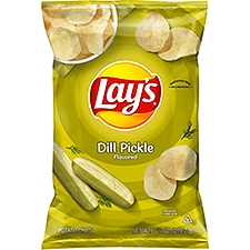 Lay's Dill Pickle Flavored, Potato Chips, 7.75 Ounce