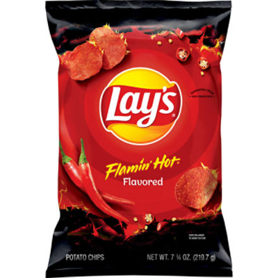 Lay's Flamin' Hot Flavored Potato Chips, 7 ¾ oz