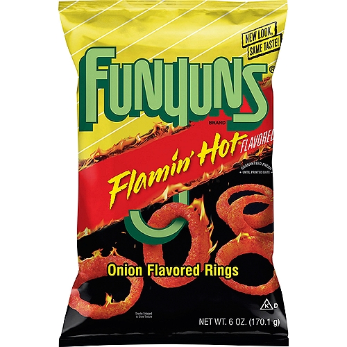 Funyuns Onion Flavored Rings, Flamin' Hot Flavor, 6 Oz