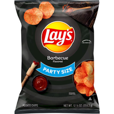 Lay's Barbecue Flavored Potato Chips Party Size, 12 1/2 oz, 12.5 Ounce