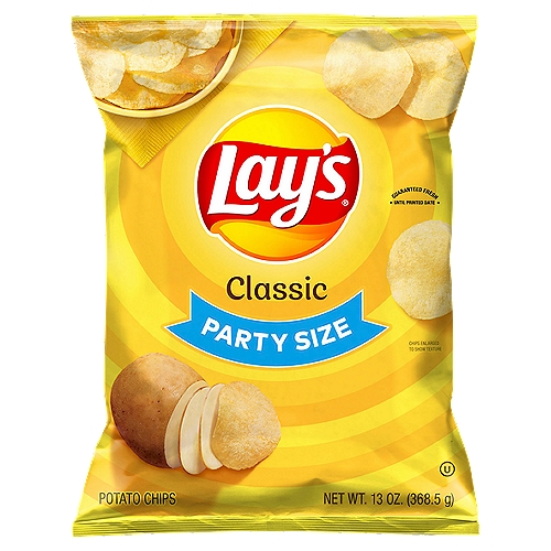 Lay's Classic Potato Chips Party Size, 13 oz