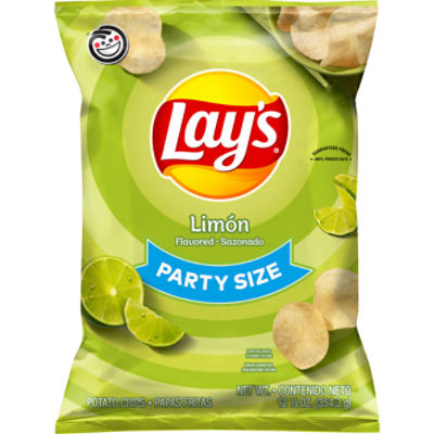 Lays Potato Chips, Limon Flavored, Party Size - 12.5 oz