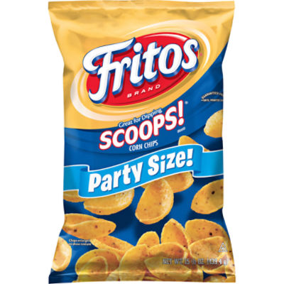 Fritos Scoops! Corn Chips, 15 1/2 Oz, Party Size