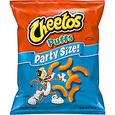 Cheetos Puffs Cheese Flavored Snacks, 13 1/2 Oz, Party Size, 13.5 Ounce
