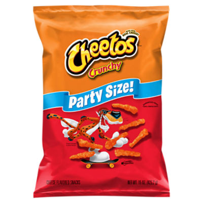 Cheetos Crunchy, Cheese Flavored Snacks, 15 Oz, Party Size Price Rite