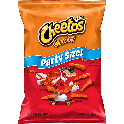 Cheetos Crunchy, Cheese Flavored Snacks, 15 Oz, Party Size