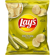 Lay's Dill Pickle Flavored, Potato Chips, 2.63 Ounce