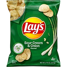 Lay's Sour Cream & Onion Flavored Potato Chips, 2 5/8 oz