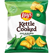 Lay's Kettle Cooked Jalapeño Flavored Potato Chips, 2 1/2 oz