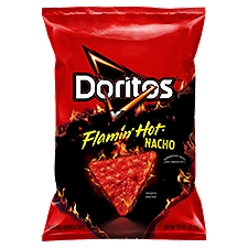 Doritos Flamin' Hot Nacho Flavored, Tortilla Chips, 2.75 Ounce