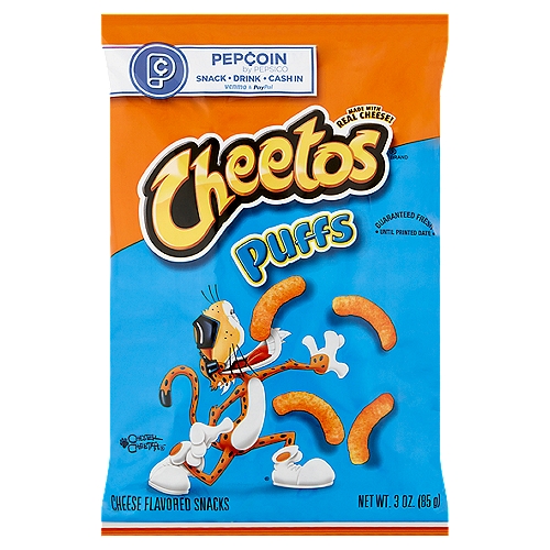Cheetos Puffs Cheese Flavored Snacks, 3 oz