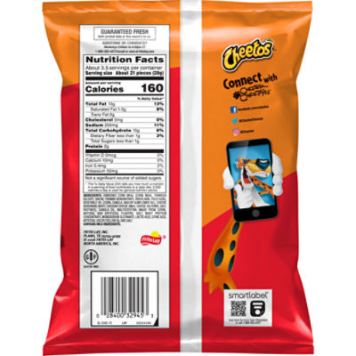 Cheetos Crunchy, Cheese Flavored Snacks, 3 1/4 Oz - The Fresh Grocer