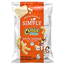 Cheetos Simply Cheese Flavored White Cheddar, Snacks, 2.5 Ounce