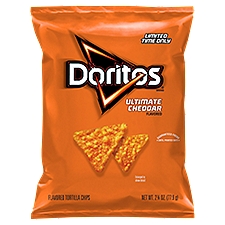Doritos Tortilla Chips, Ultimate Cheddar Flavored, 2.75 Ounce