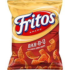 Frito Lay Fritos Bar-B-Q Flavored Corned Chips, 9 1/4 oz, 9.25 Ounce