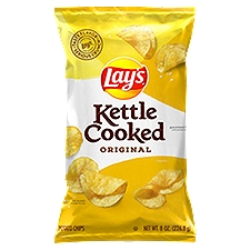 Lay's Kettle Cooked Potato Chips, Original, 8 Ounce