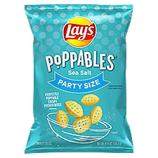 Lay's Poppables Sea Salt Potato Snacks Party Size, 8 1/8 oz