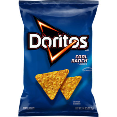 Doritos Tortilla Chips Cool Ranch Flavored 9.25 Oz, 9.25 Ounce